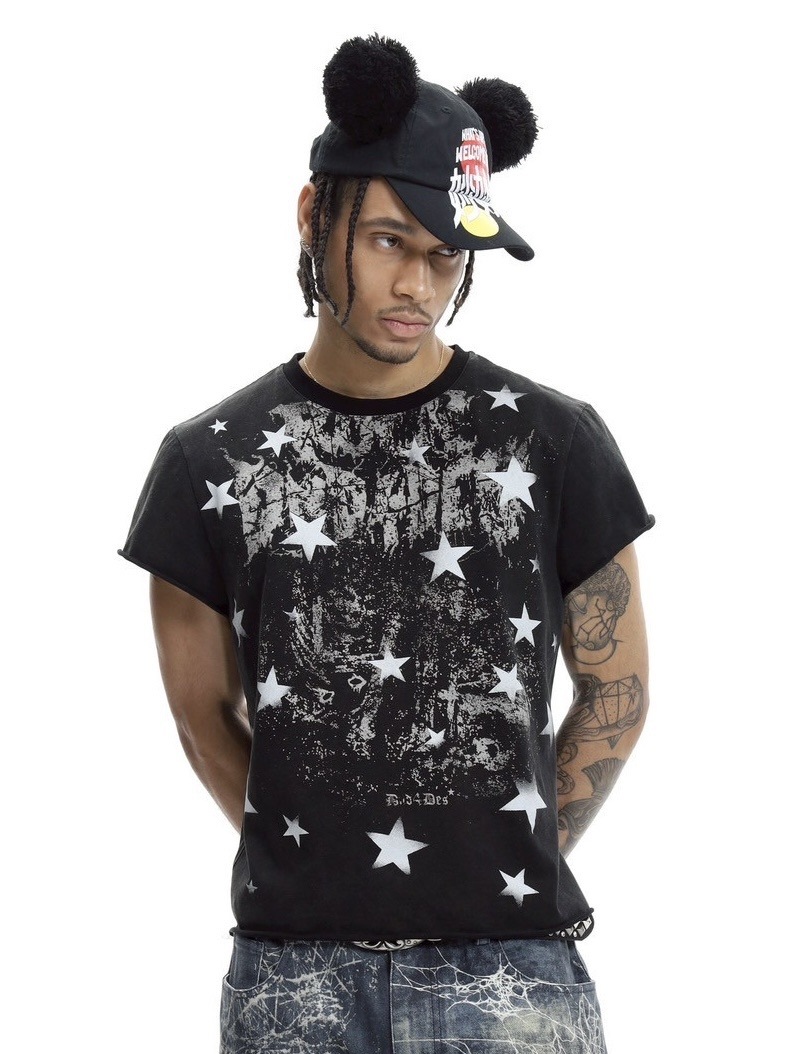 トップス DND4DES Diamond Star Contrast T-Shirt DND4DES Diamond Star Contrast T-Shirt