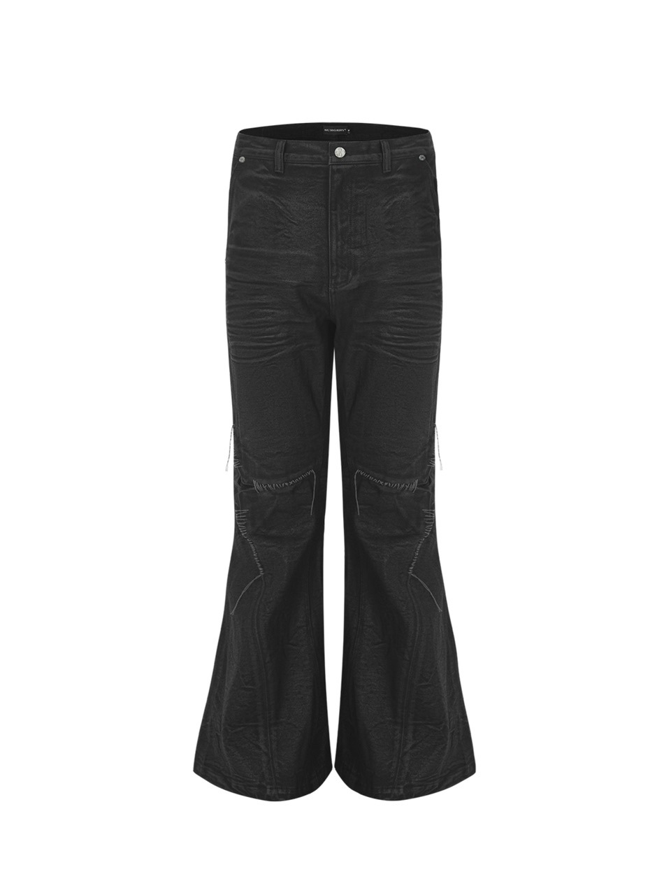 【SURGERY】surgery sutured boot-cut burnished pants