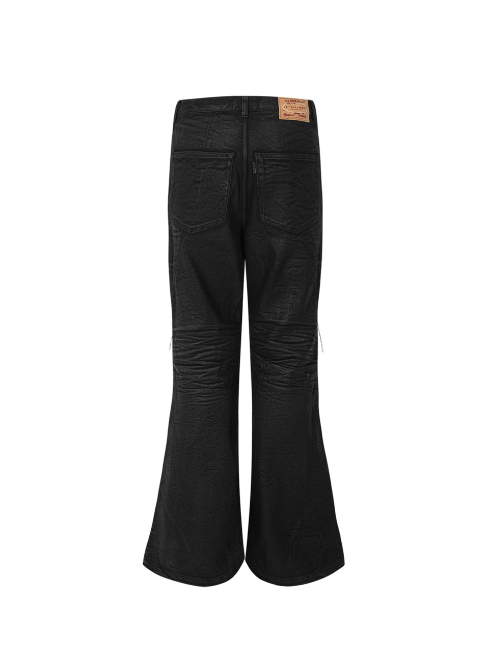 【SURGERY】surgery sutured boot-cut burnished pants