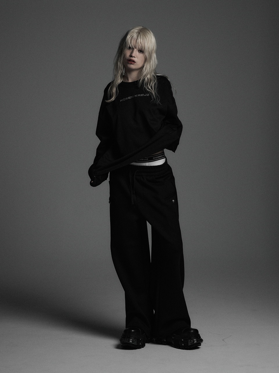 Rosen Kreuz】the taste“V” LAYERED LONG SLEEVES | OUR BRAND,Rosen