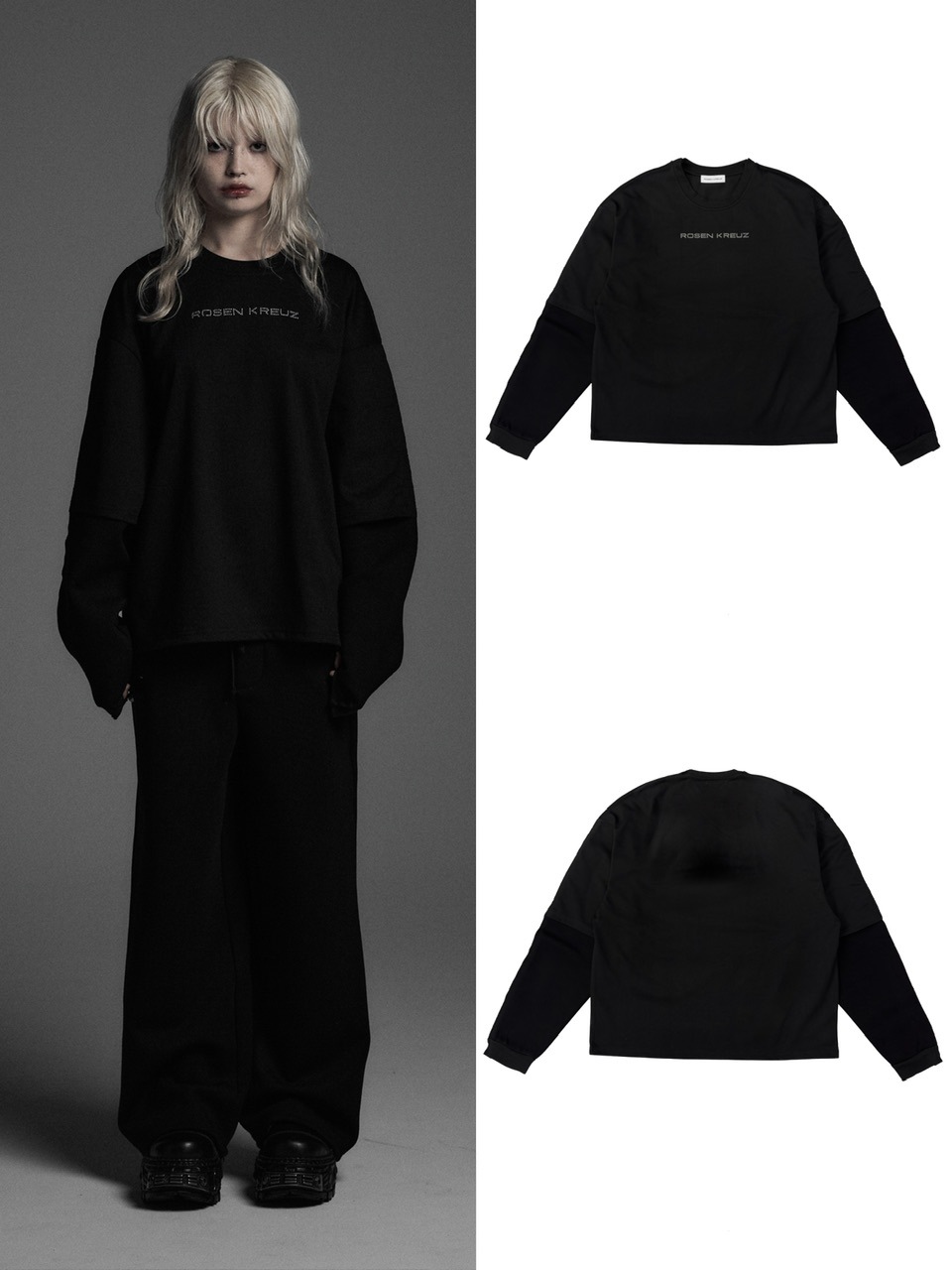 トップス Rosen kreuzTIGHT FIT LAYERED LONG SLEEVE Rosen Kreuz】TIGHT FIT LAYERED LONG SLEEVES | OUR BRAND