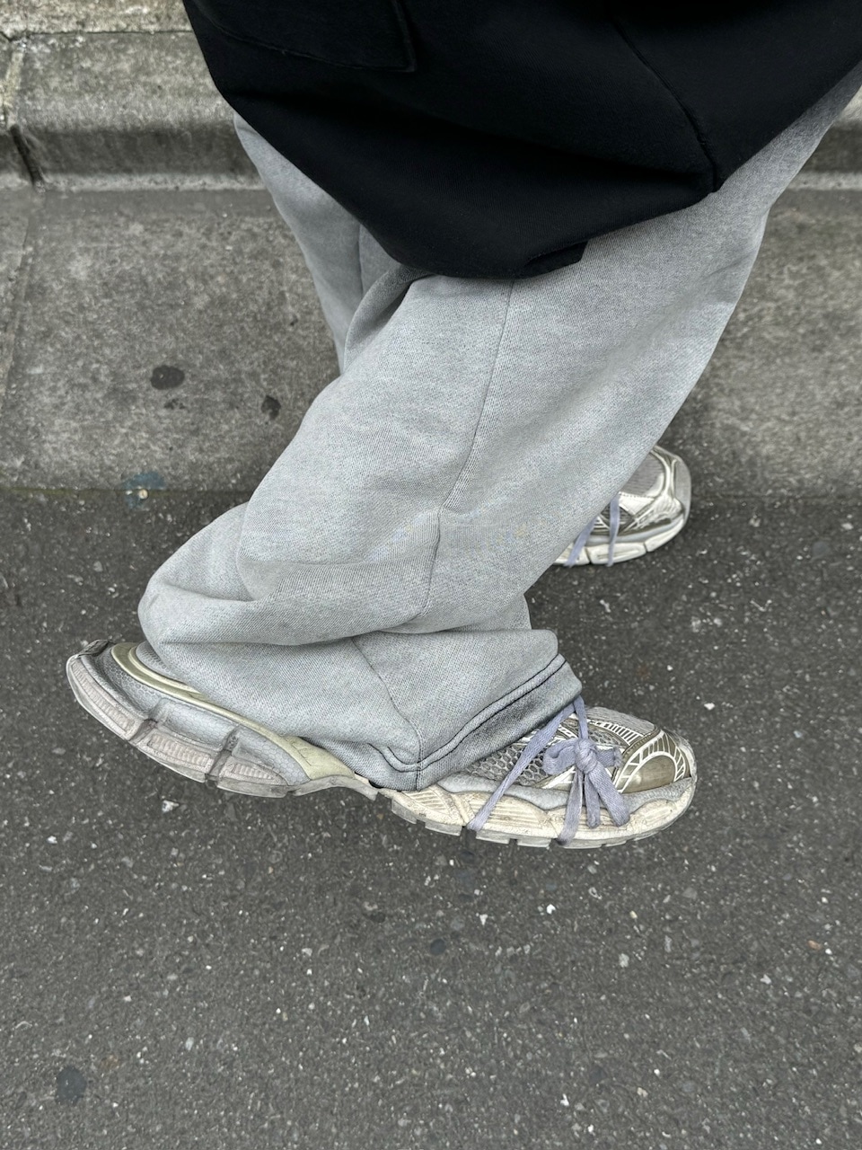 受注制【Chikashitsu +】gradation drawstring sweat pants