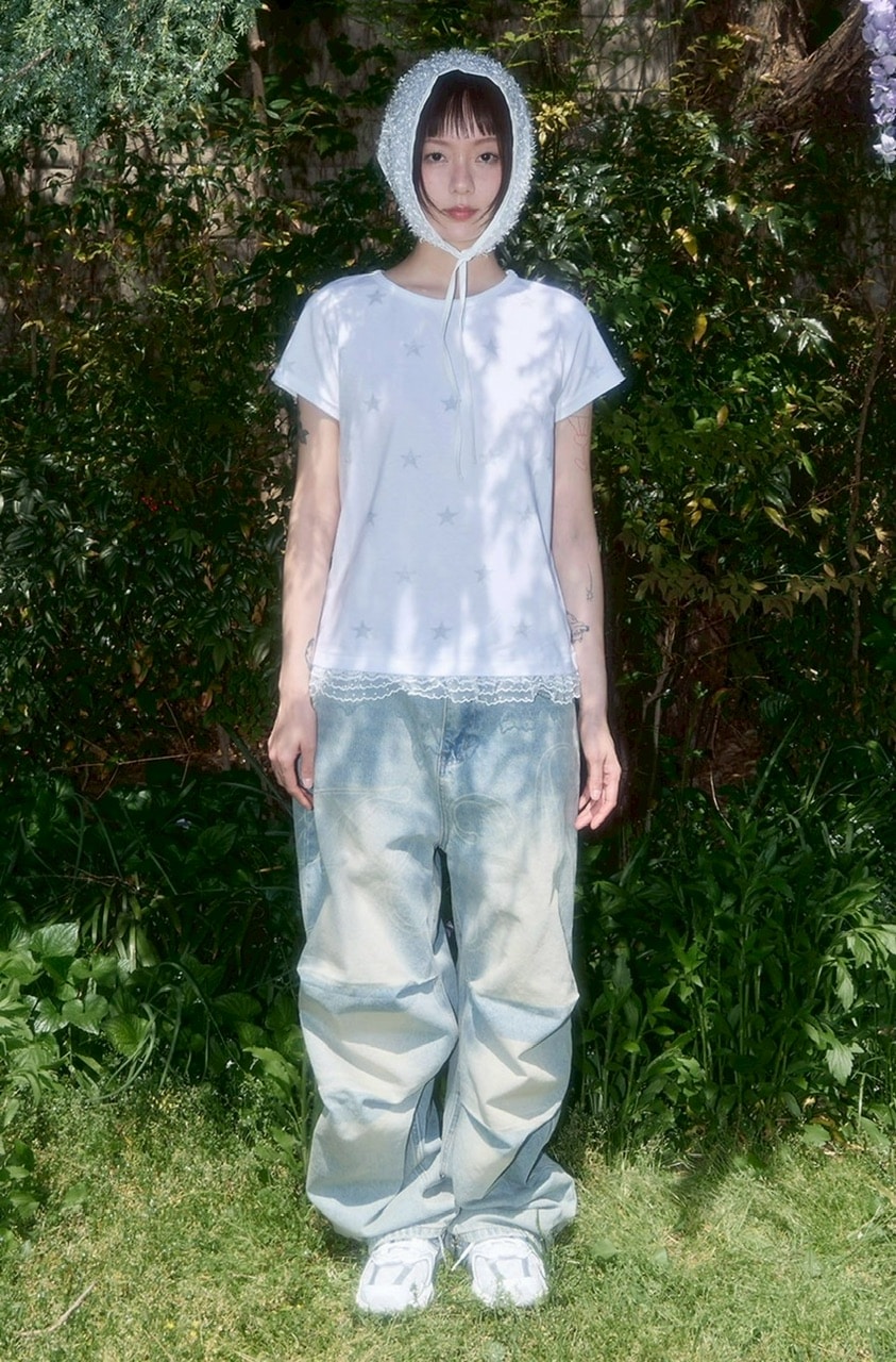 ★FANCYCLUB★LACE STAR LAYERED TEE (SKY BLUE) ★正規品/人気 FANCY CLUB】Lace Star Layered Tee | OUR BRAND,FANCY CLUB