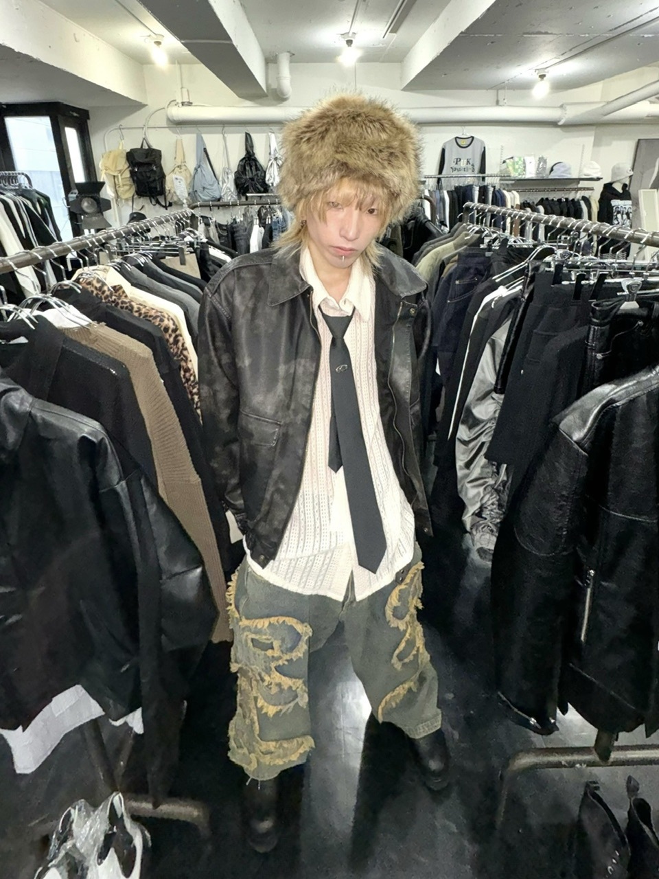 受注制【Never mind the XU】fur hat (5color) | OUR BRAND,Never mind