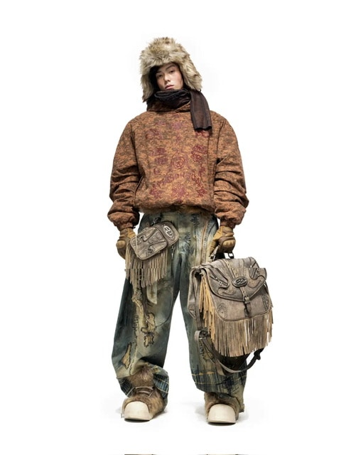 PERSONSOUL】PatcheEmbroidery Jeans | OUR BRAND,PERSONSOUL