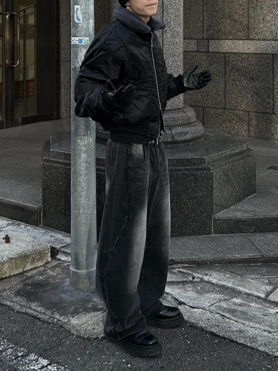 【Chikashitsu +】wash balloon denim pants 大阪店WEB限定【Chikashitsu +】maximum balloon denim pants