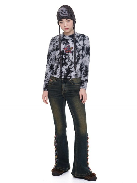 【YOUTHBATH】Skull beads beanie