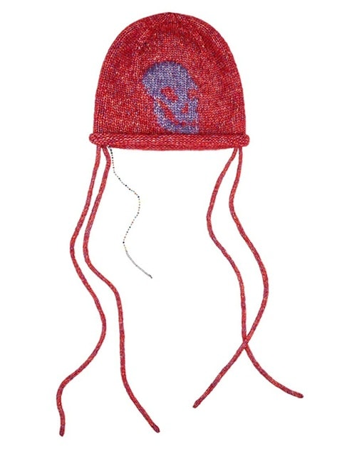 ★YOUTHBATH★Skull beads beanie_red★正規品/韓国直送料込 YOUTHBATH】Skull beads beanie | OUR BRAND,YOUTHBATH
