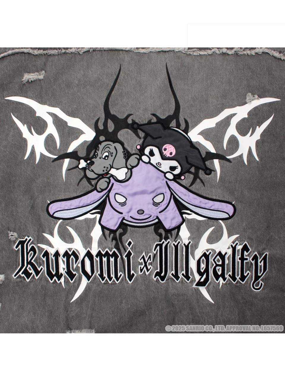 GALFY×KUROMI】イルガルフィーボロボロデニム半袖BIGシャツ | OUR