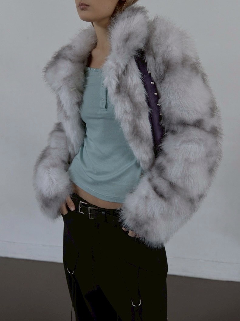 SETUP‐EXE】FAUX FUR JACKET / 【セットアップエグゼ】ハイネック