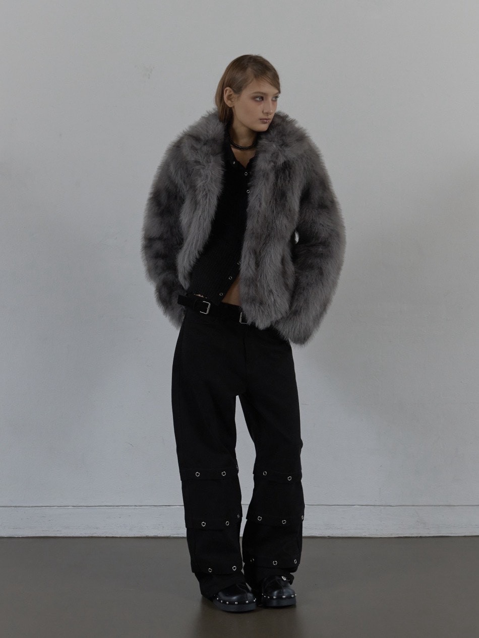 SETUP‐EXE】FAUX FUR JACKET / 【セットアップエグゼ】ハイネック