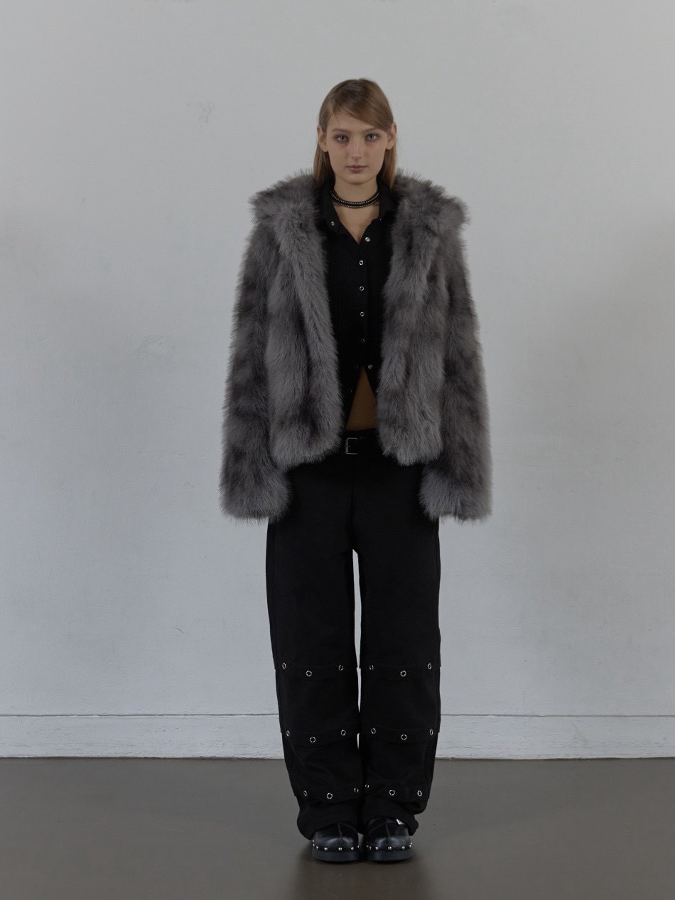 SETUP‐EXE】FAUX FUR JACKET / 【セットアップエグゼ】ハイネック