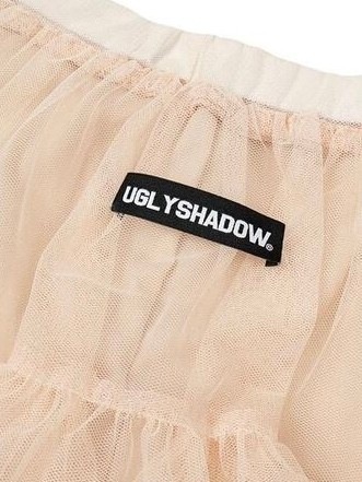 【Uglyshadow】MESH FRILL CANCAN SKIRT