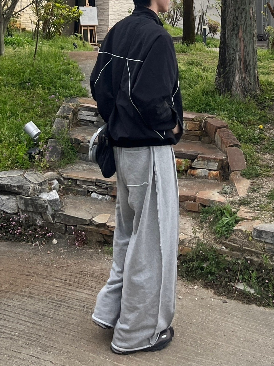 youll】reverse wide sweat pants (2color) | OUR BRAND,youll