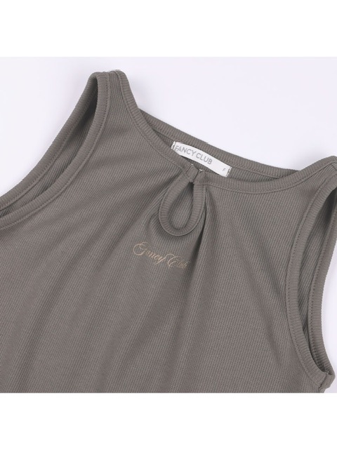 ボレロセットトップス / Bolero Set Top set] ボタンタンクトップ付ボレロセット (3color