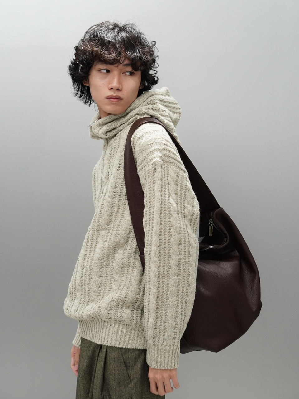 東京店WEB限定【Chikashitsu +】eco leather cross bag (2color) | OUR