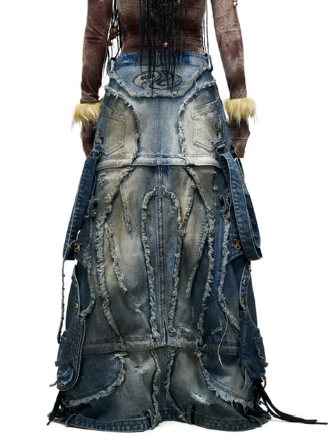 PERSONSOUL*日本未入荷 3ピース/リムーバブル Long Denim Skirt PERSONSOUL】Disassemble denim skirt | OUR BRAND,PERSONSOUL