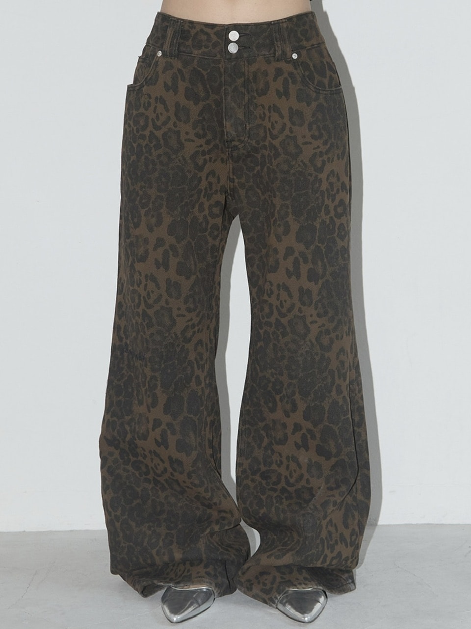 FANCY CLUB】LEOPARD BOOTCUT PANTS | OUR BRAND,FANCY CLUB