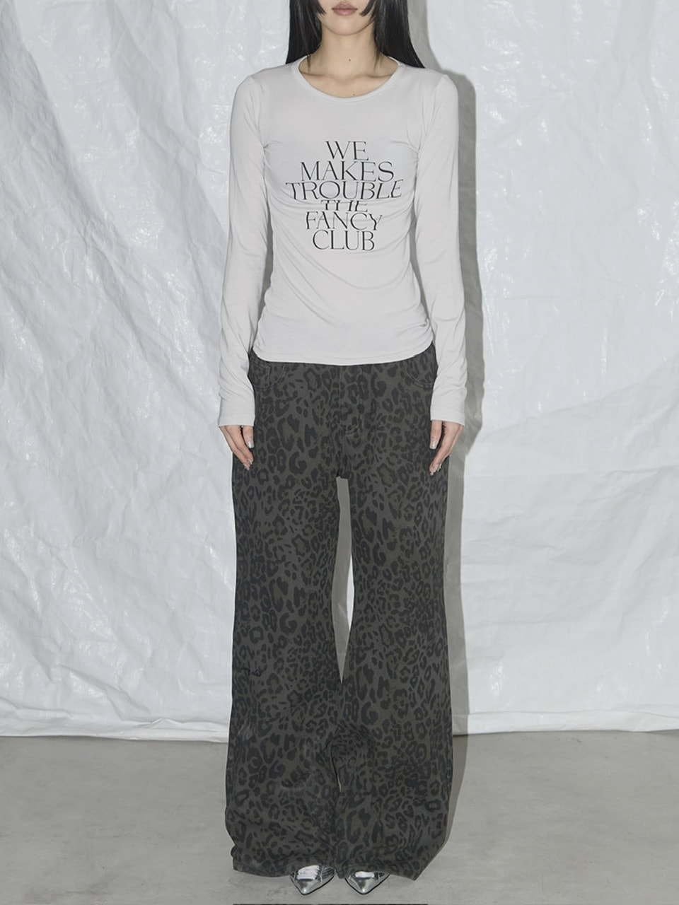 【FANCY CLUB】韓国人気/送料関税込★LEOPARD BOOTS CUT PANTS★ FANCY CLUB】LEOPARD BOOTCUT PANTS | OUR BRAND,FANCY CLUB