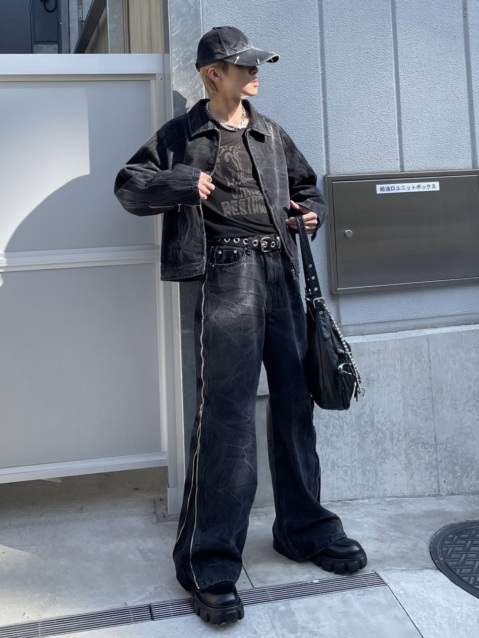 受注制【nmtc +】side zip denim jacket