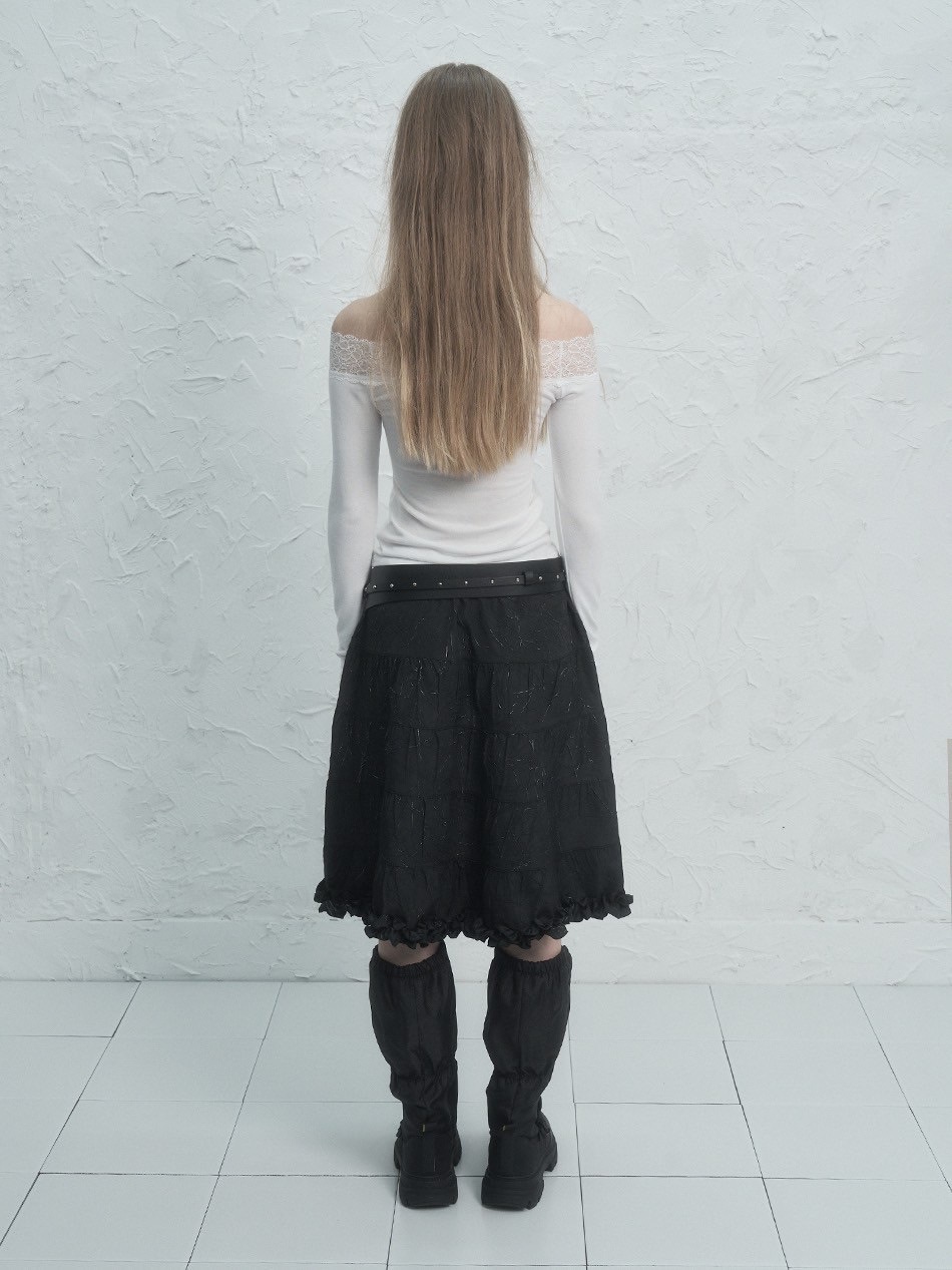 トップス SETUPEXE LACE OFF-SHOULDER TOP SETUP-EXE】LACE OFF- SHOULDER TOP