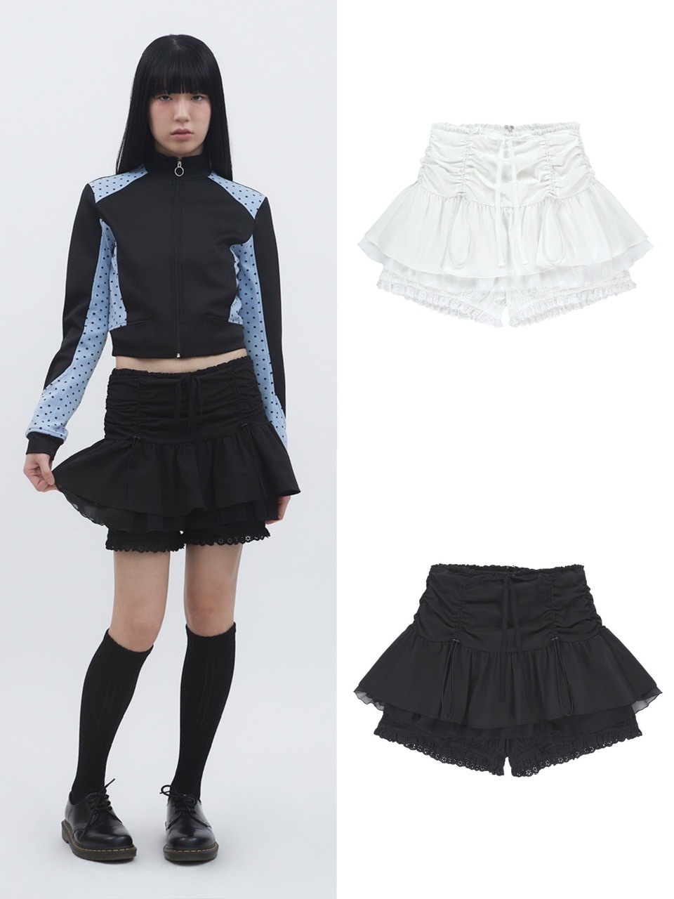【TUOMIO】LAYERED BLOOMER SHORTS ★韓国人気★ 追跡付 TUOMIO】LAYERED BLOOMER SHORTS | OUR BRAND,TUOMIO | PRESSING