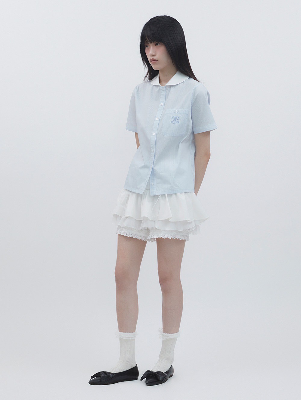 TUOMIO】LAYERED BLOOMER SHORTS | OUR BRAND,TUOMIO | PRESSING