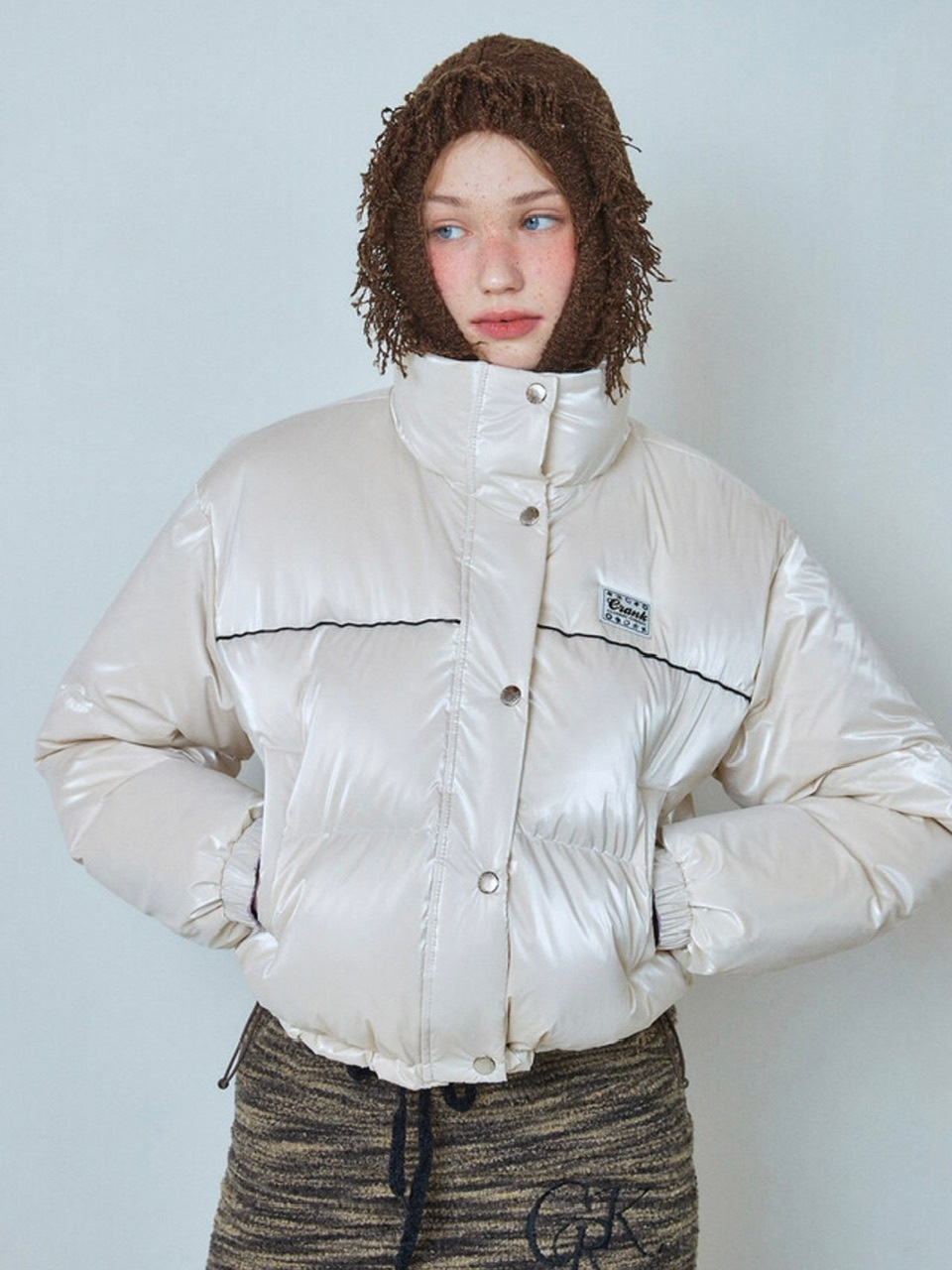 CRANK】GLOSSY REVERSIBLE DOWN JUMPER | OUR BRAND,CRANK