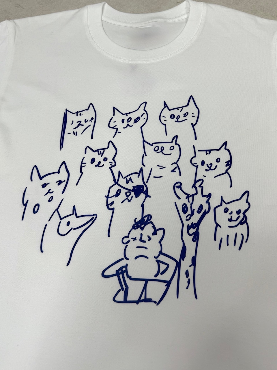 受注制【Nerd out XU】lots of neko tee / 【ナードアウトエックスユー