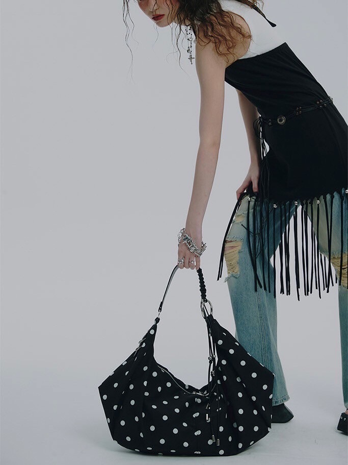NOT KNOWING】Braided Dot Shoulder Bag / 【ノットノーイング】ブレイ