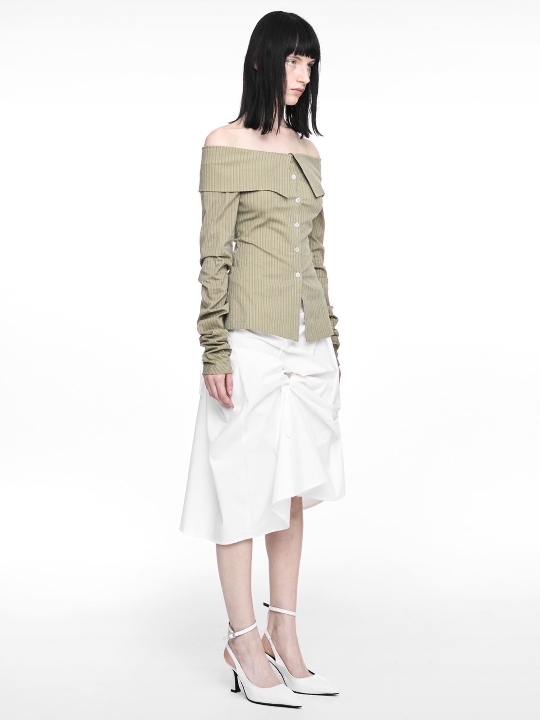 【NACHE】STRAP PULLED SKIRT