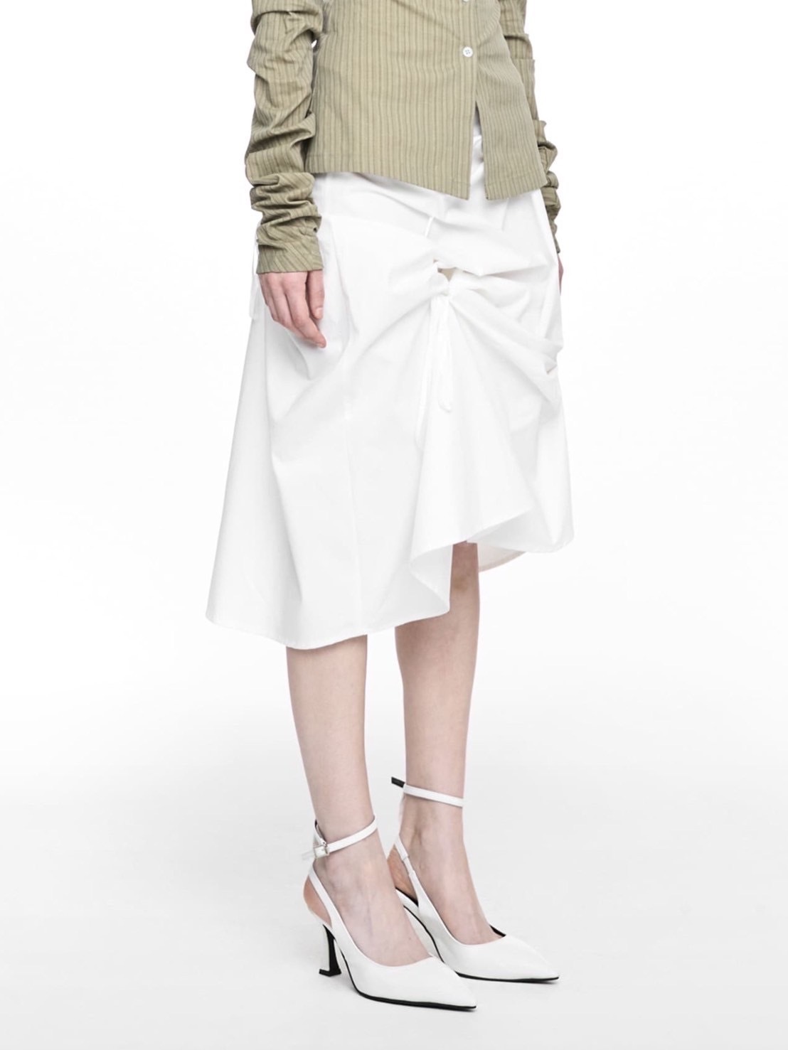 【NACHE】STRAP PULLED SKIRT