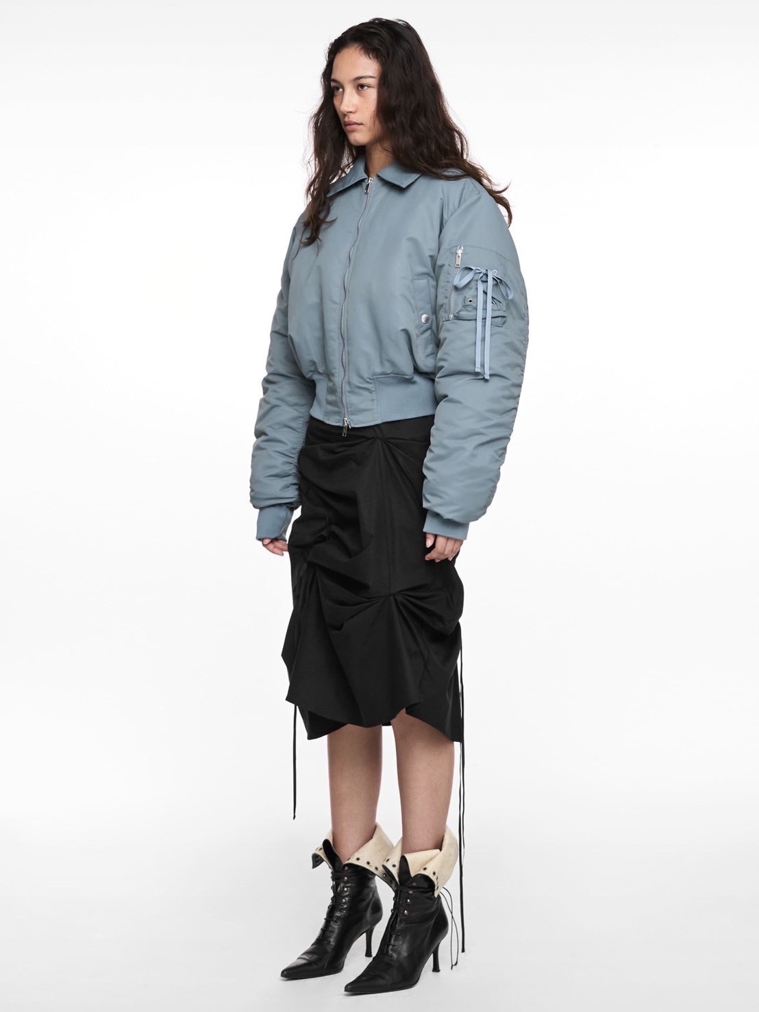 【NACHE】STRAP PULLED SKIRT