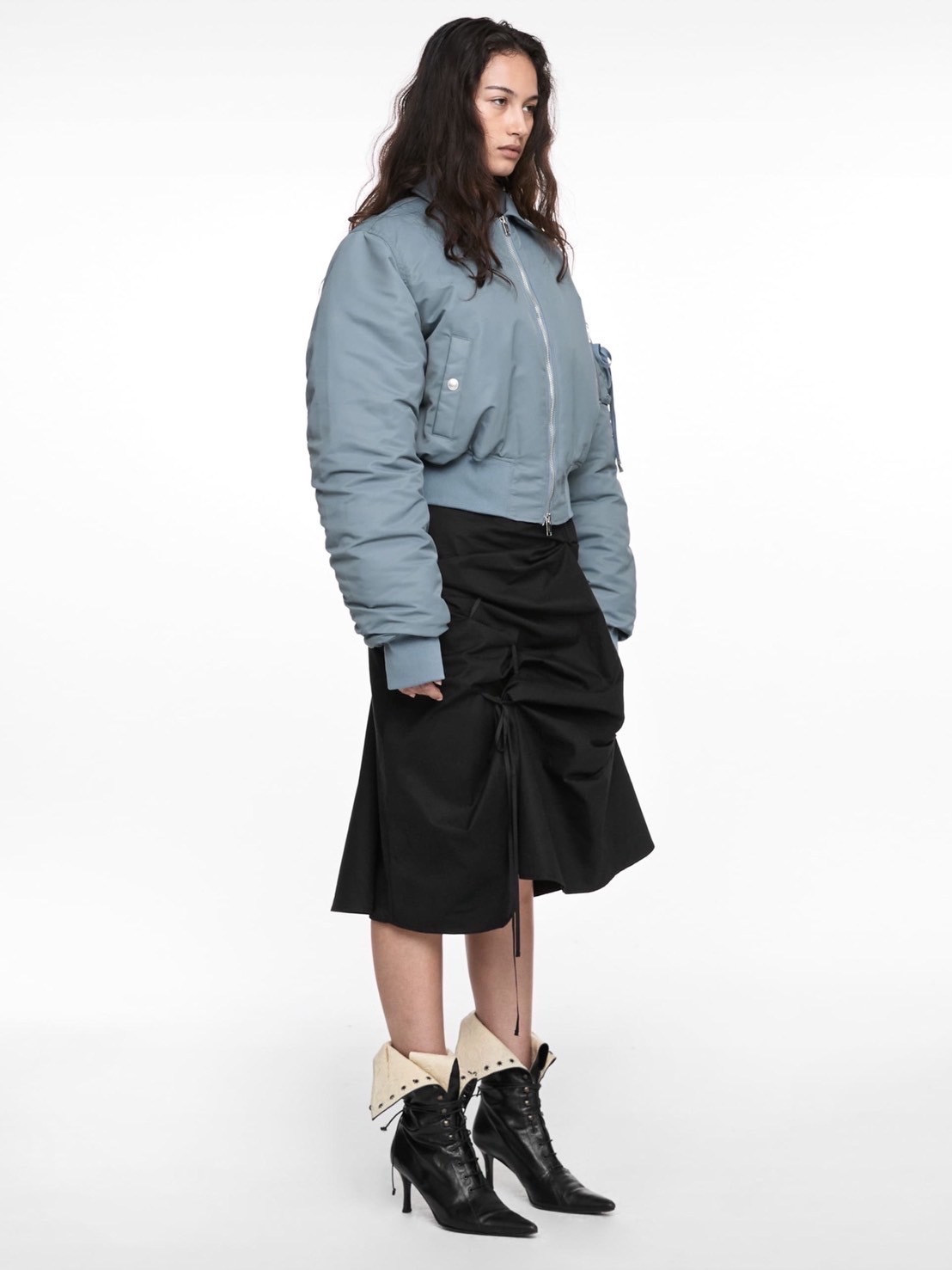 【NACHE】STRAP PULLED SKIRT