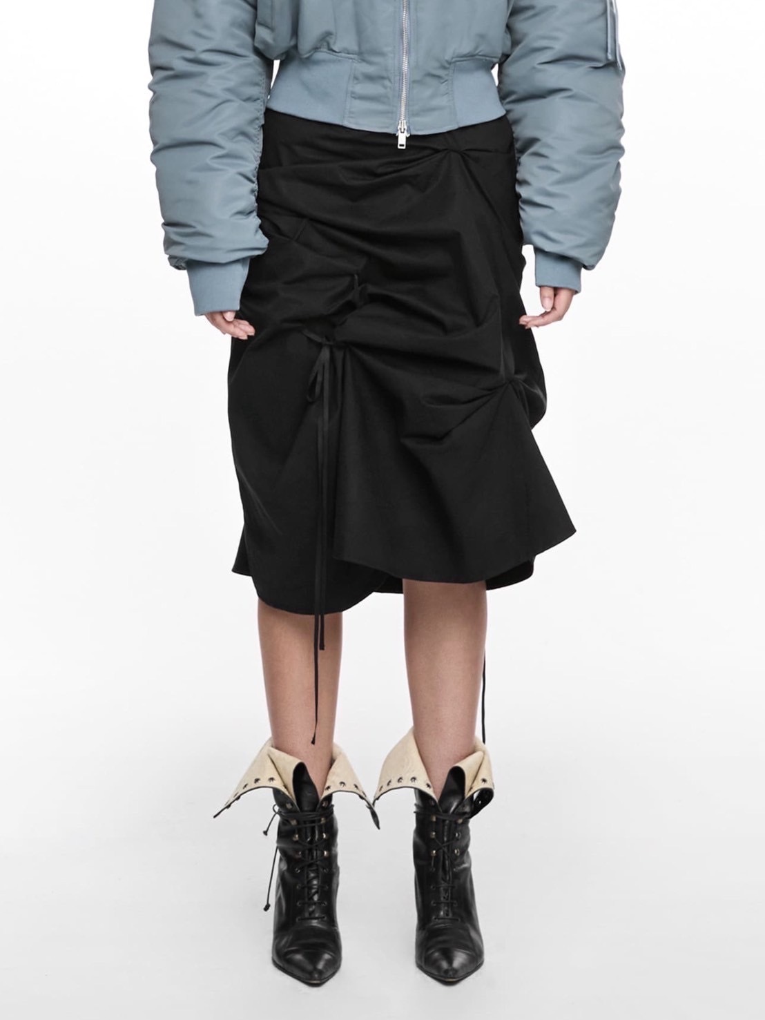 【NACHE】STRAP PULLED SKIRT