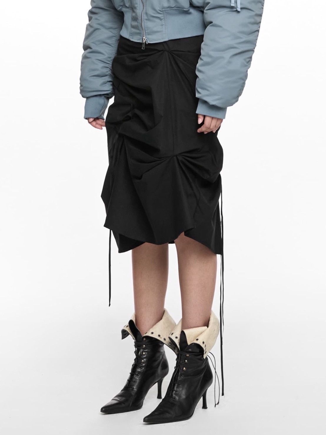 【NACHE】STRAP PULLED SKIRT