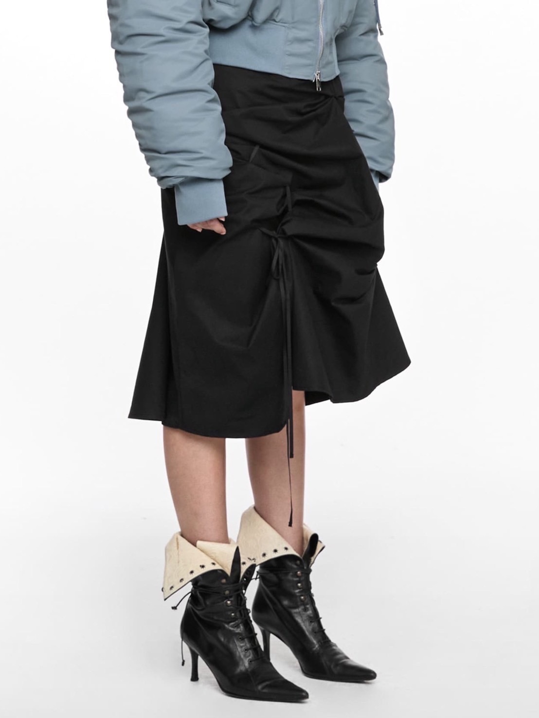 【NACHE】STRAP PULLED SKIRT