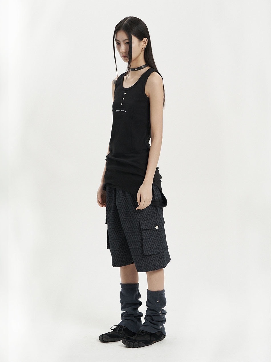 ★SETUP-EXE★VOLUME SHORT PANTS / BLACK★正規品/韓国送料込 SETUP‐EXE】UP DOWN STITCH SLEEVELESS | OUR BRAND,SETUP-EXE