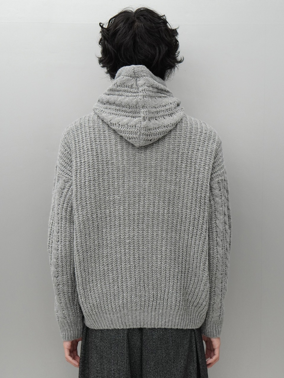 東京店WEB限定受注制【Chikashitsu +】balaclava half zip knit
