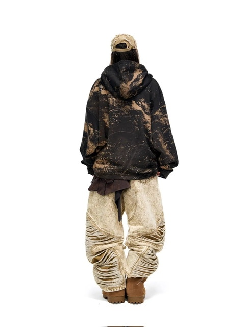 PERSONSOUL Sun Totem Hoodie パーカー Personsoul Sun Totem Distressed Hoodie - personsoul