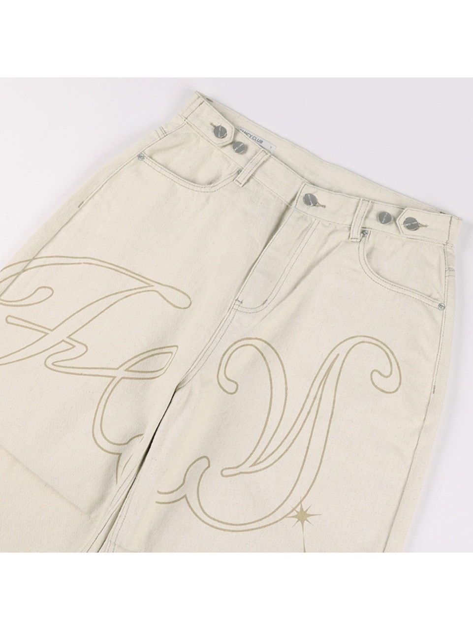 【FANCY CLUB】送料税込★ANGEL VINTAGE WASHING PINTUCK PANTS Angel Vintage Washing Pintuck Pants (Ivory) F25QD891 - FANCY