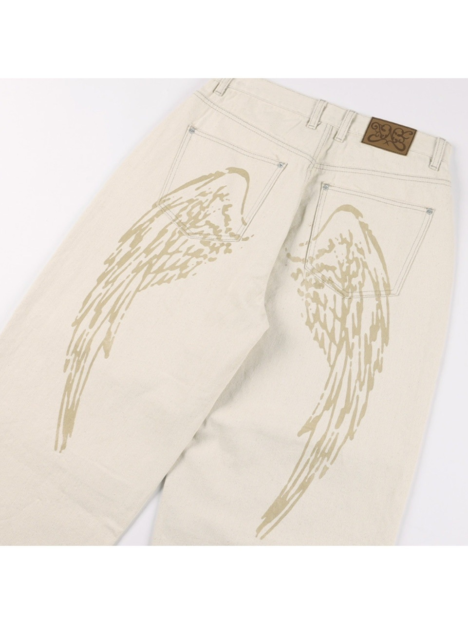 【FANCY CLUB】送料税込★ANGEL VINTAGE WASHING PINTUCK PANTS Angel Vintage Washing Pintuck Pants (Ivory) F25QD891 - FANCY