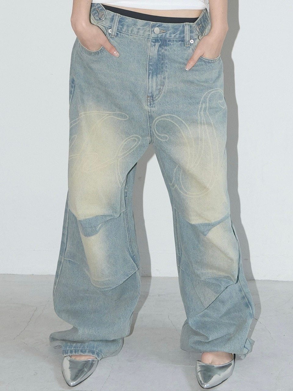 [FANCY CLUB]◆韓国人気◆ANGEL VINTAGE WASHING PINTUCK PANTS FANCY CLUB】ANGEL VINTAGE WASHING PINTUCK PANTS | OUR BRAND