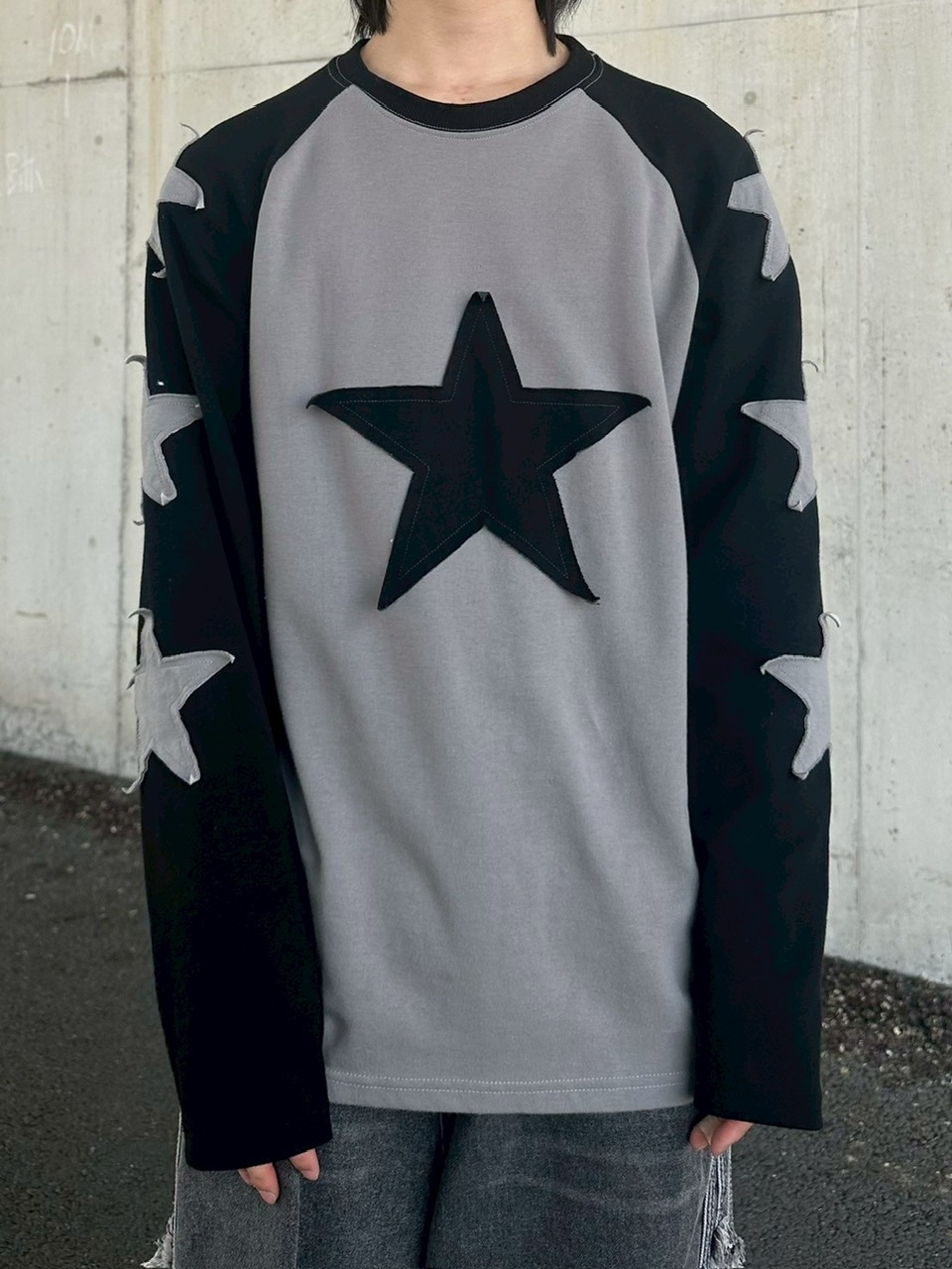 LUV CODE】star raglan long sleeve tee | OUR BRAND,LUV CODE
