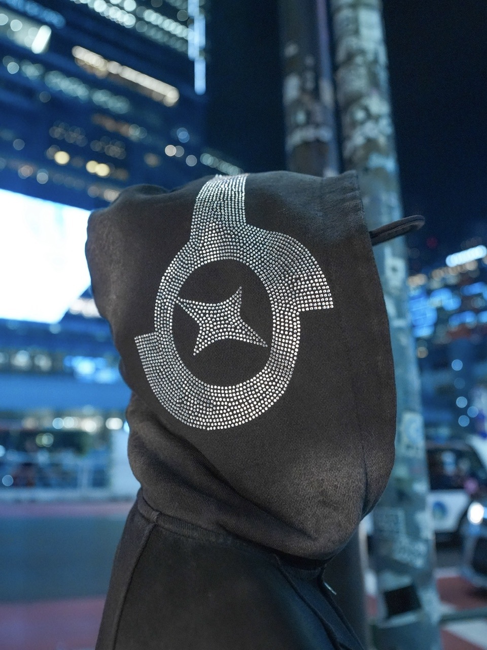 NMTXU】rhinestone design zip parka / 【エヌエムティーエックスユー