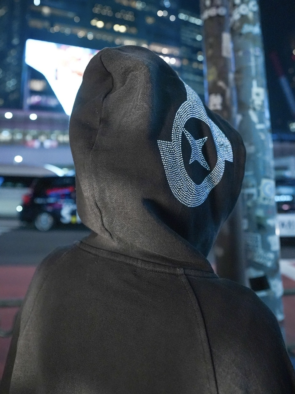 NMTXU】rhinestone design zip parka / 【エヌエムティーエックスユー