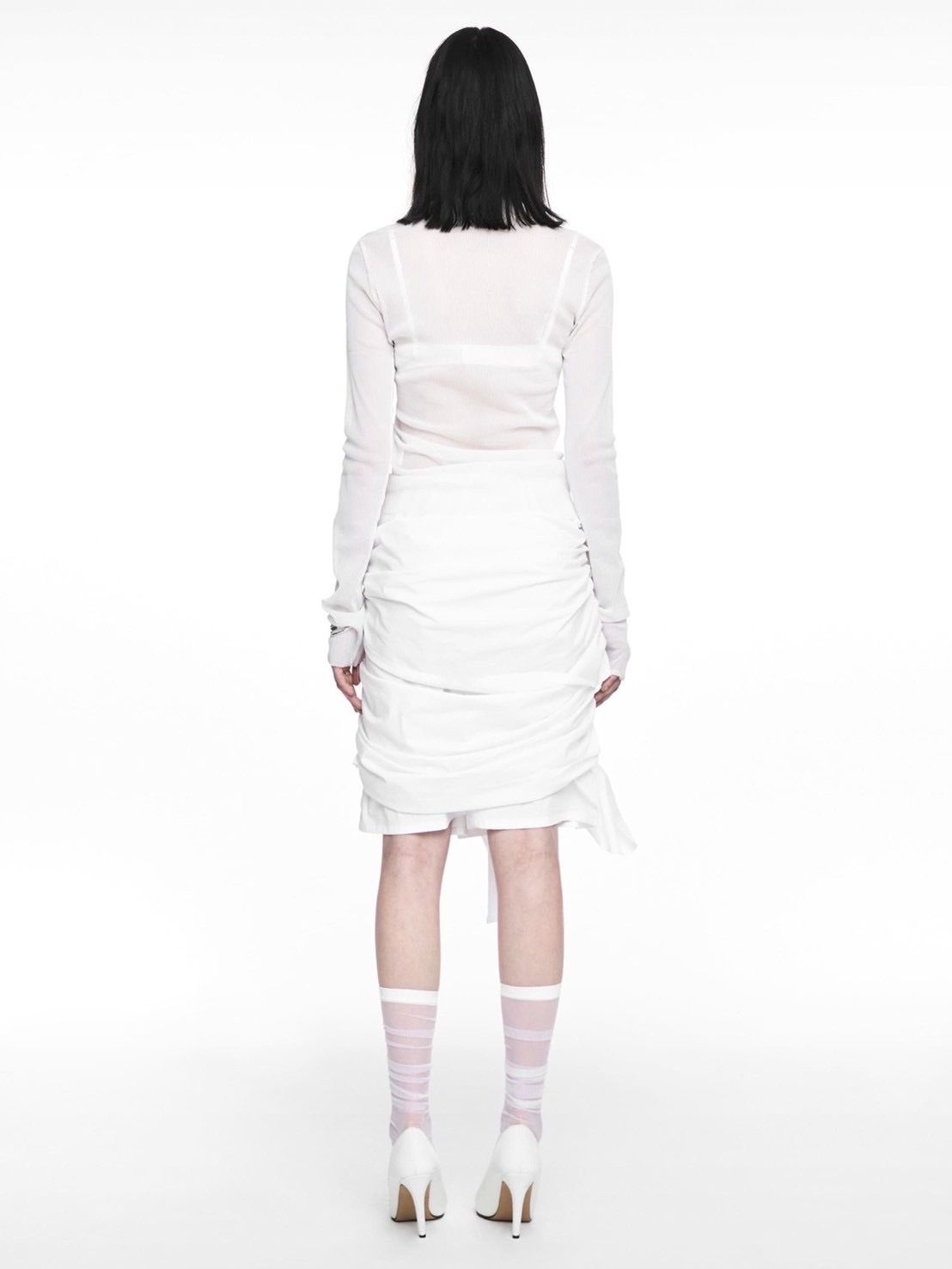 【NACHE】TWIST TIE MIDI SKIRT