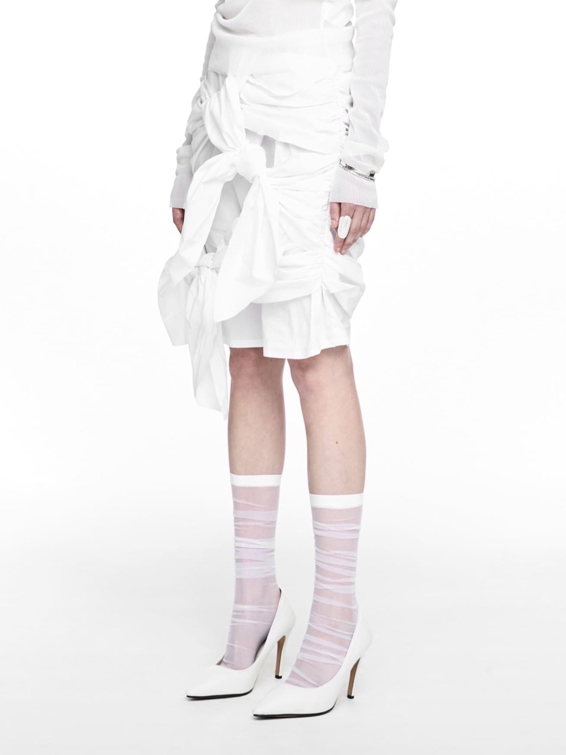 【NACHE】TWIST TIE MIDI SKIRT