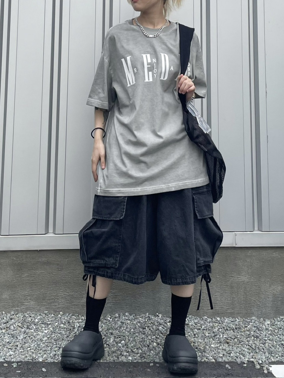 XU エックスユー denim wide half pants Never mind the XU】denim wide half pants / 【ネバーマインド