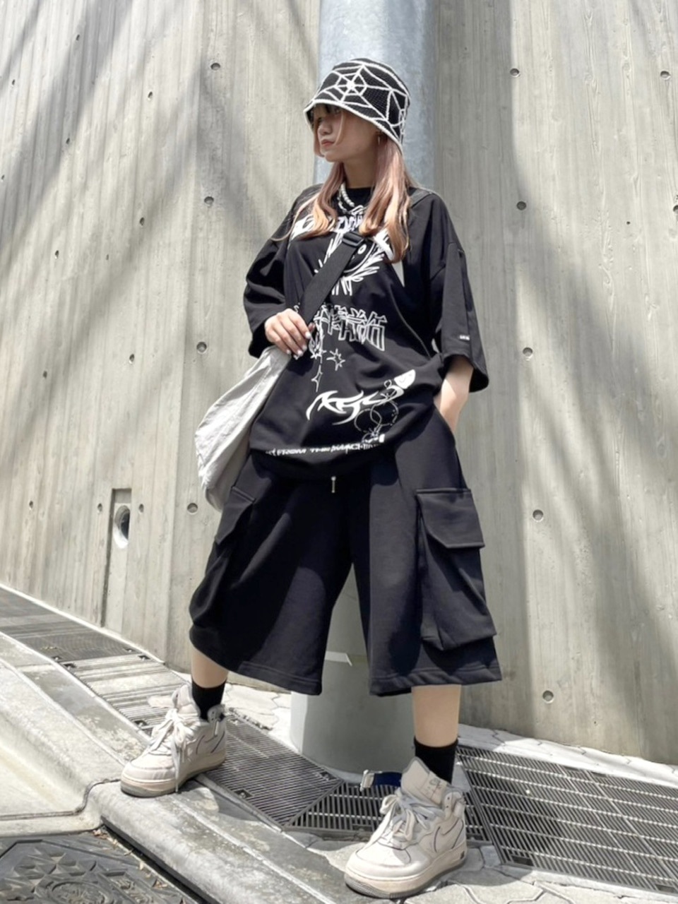 あ XU DOG ダメージスウェットハーフパンツ XU DOG】damage sweat half pants | OUR BRAND,XU DOG,BOTTOMS